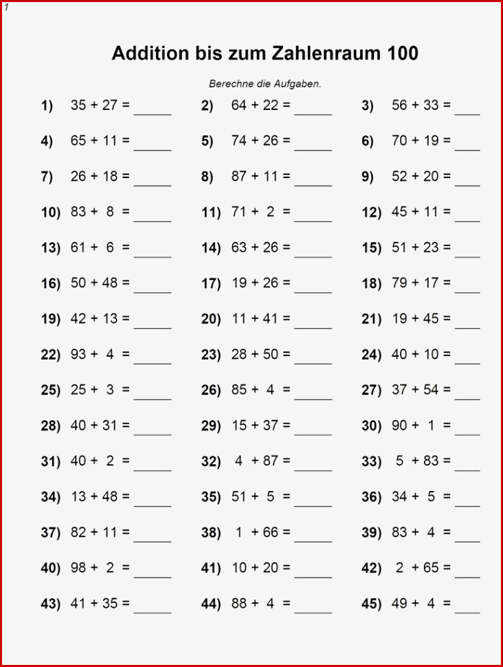 Matheaufgaben Klasse 2 Arbeitsblätter Zum Ausdrucken Schön