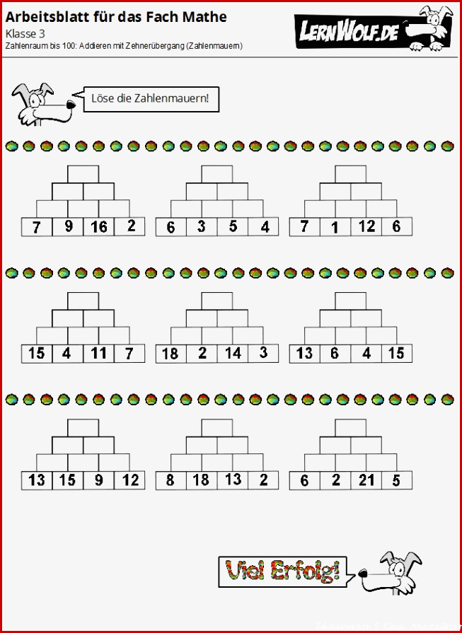 Matheaufgaben Klasse 3 Zum Ausdrucken — Rulmeca Germany