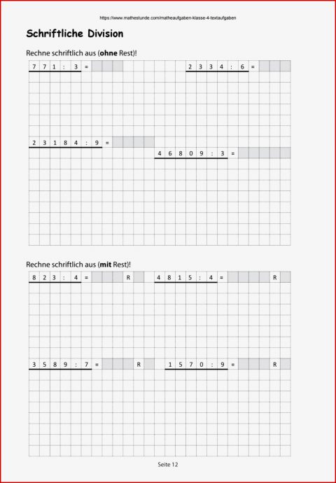 Matheaufgaben Klasse 4 Division by Joerg Christmann issuu