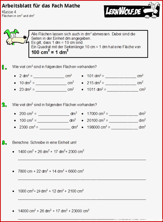 Matheaufgaben Klasse 4 Kostenlos Ausdrucken