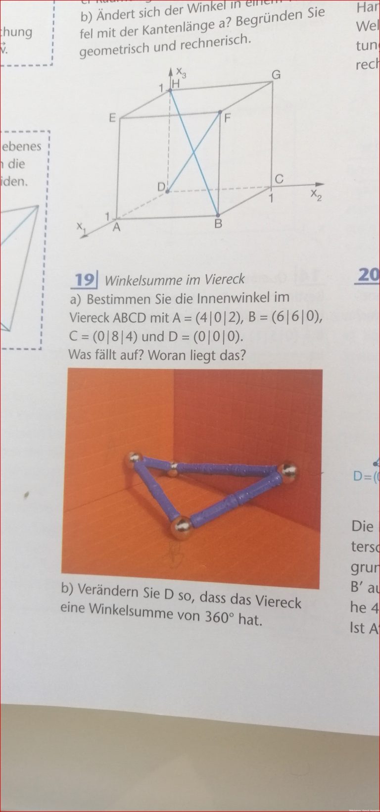 Mathefragen Winkelsumme Im Viereck