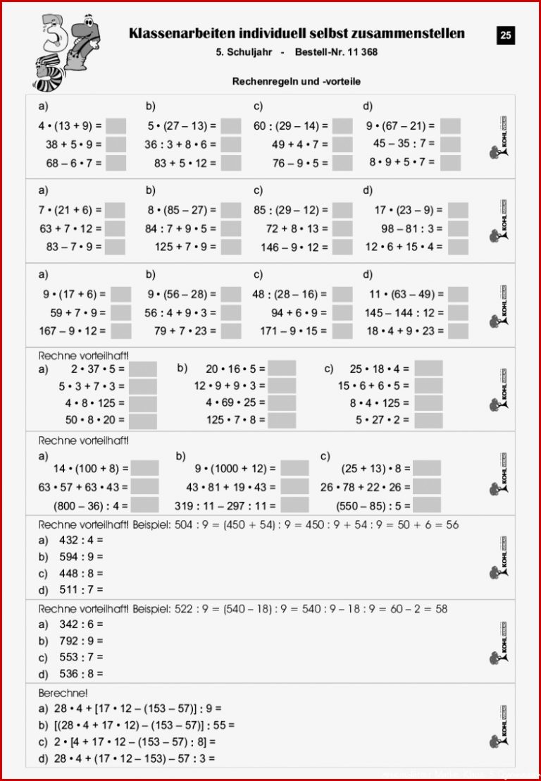 Mathematik 5 Klasse Gymnasium Übungen kinderbilder