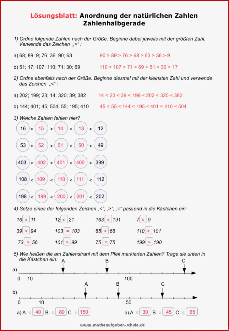 Mathematik 5. Klasse Übungen