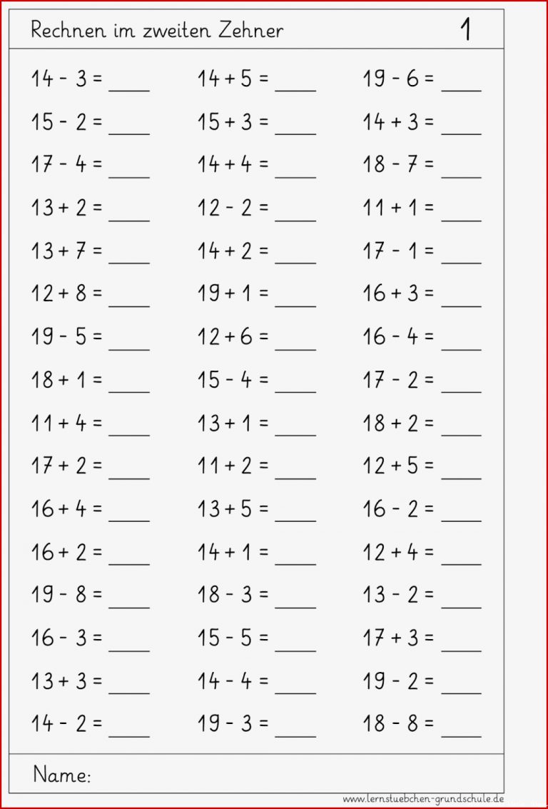 Mathematik Arbeitsblätter 1 Klasse Mittelschule Neue