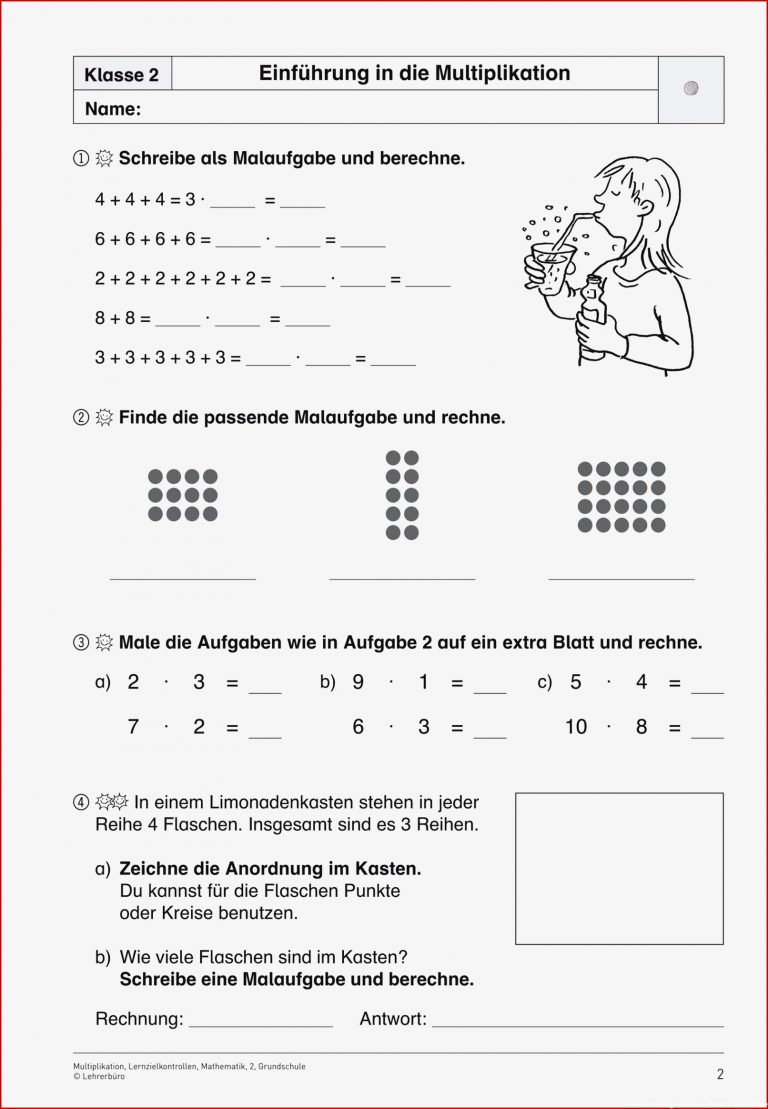 Mathematik · Arbeitsblätter · Grundschule · Lehrerbüro