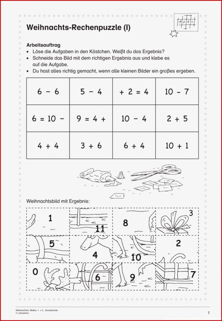 Mathematik · Arbeitsblätter · Grundschule · Lehrerbüro