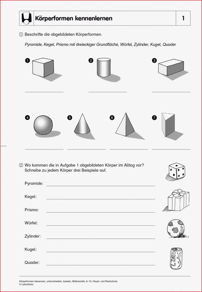 Mathematik · Arbeitsblätter · Haupt & Realschule · Lehrerbüro