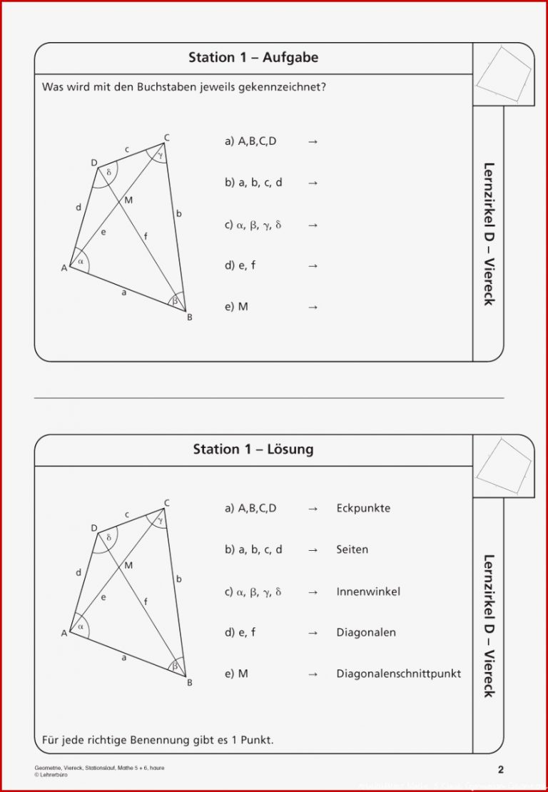 Mathematik · Arbeitsblätter · Sekundarstufe I · Lehrerbüro