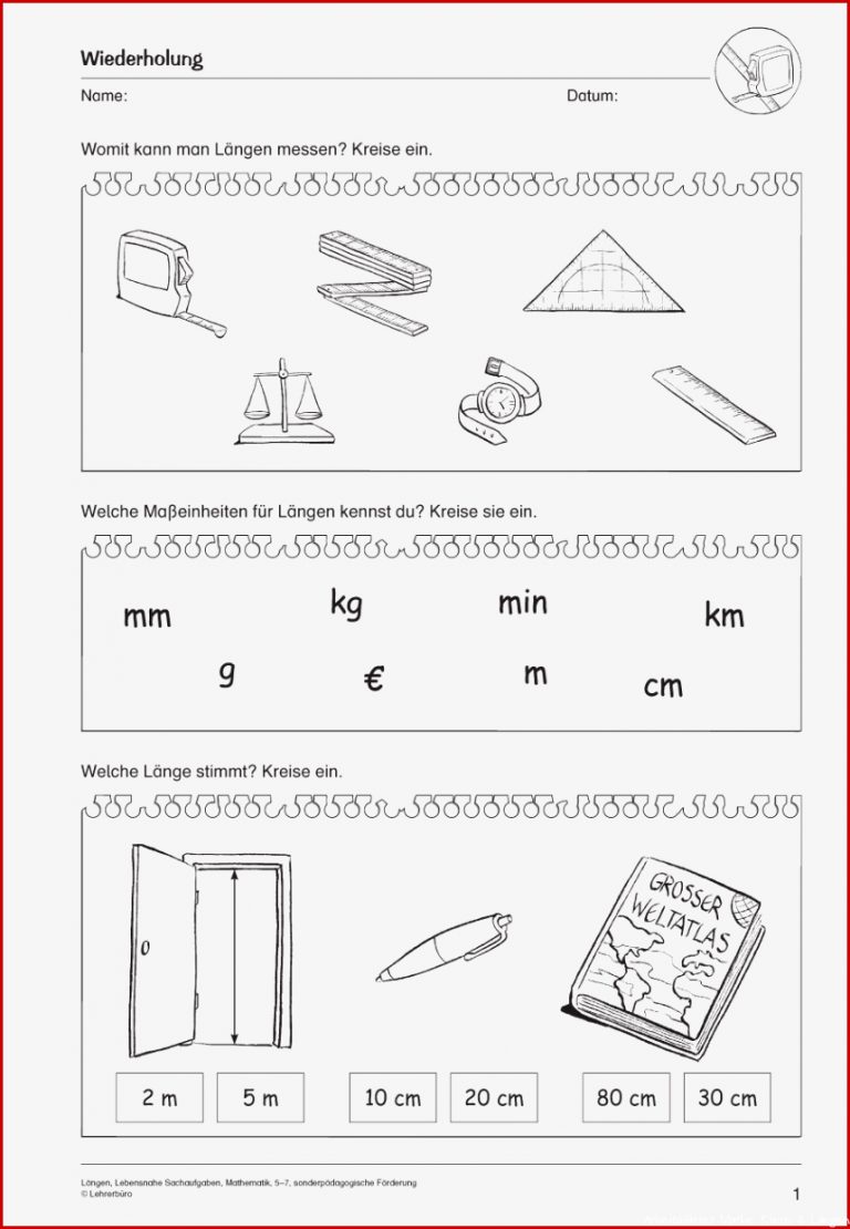 Mathematik · Arbeitsblätter · Sonderpädagogik · Lehrerbüro