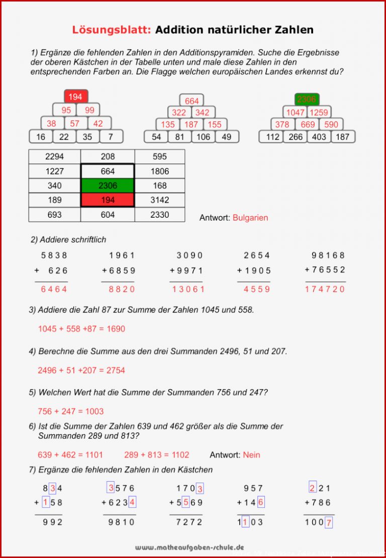 Mathematik Aufgaben lösen