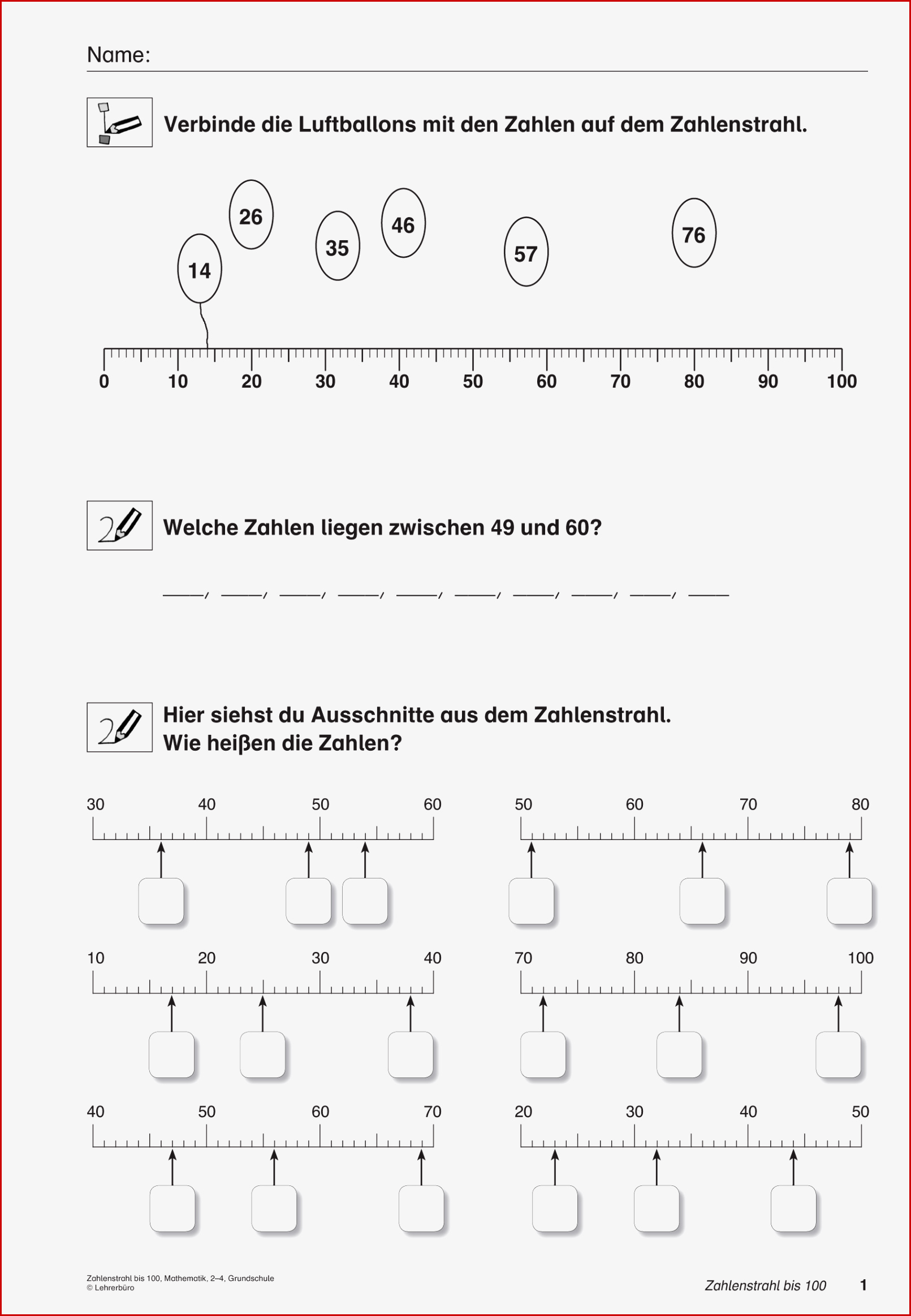 Mathematik Inklusion · Arbeitsblätter · Grundschule