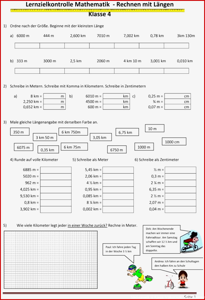 Mathematik Klasse 4 Arbeitsblätter Worksheets