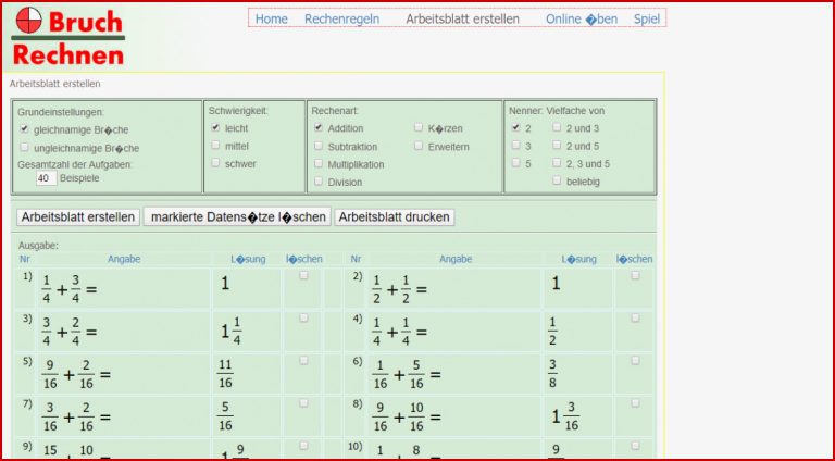 Mathematik Linkliste