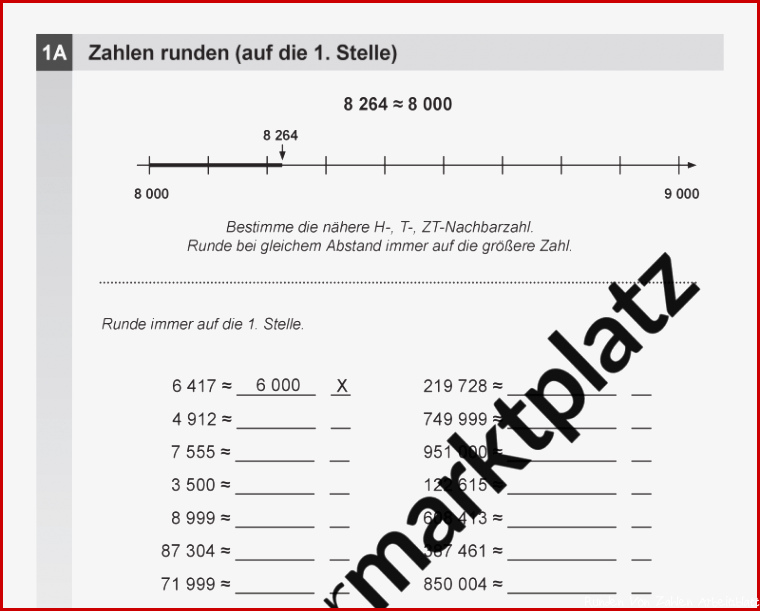 Mathematik Runden Von Zahlen 5 Klasse Arbeitsblätter