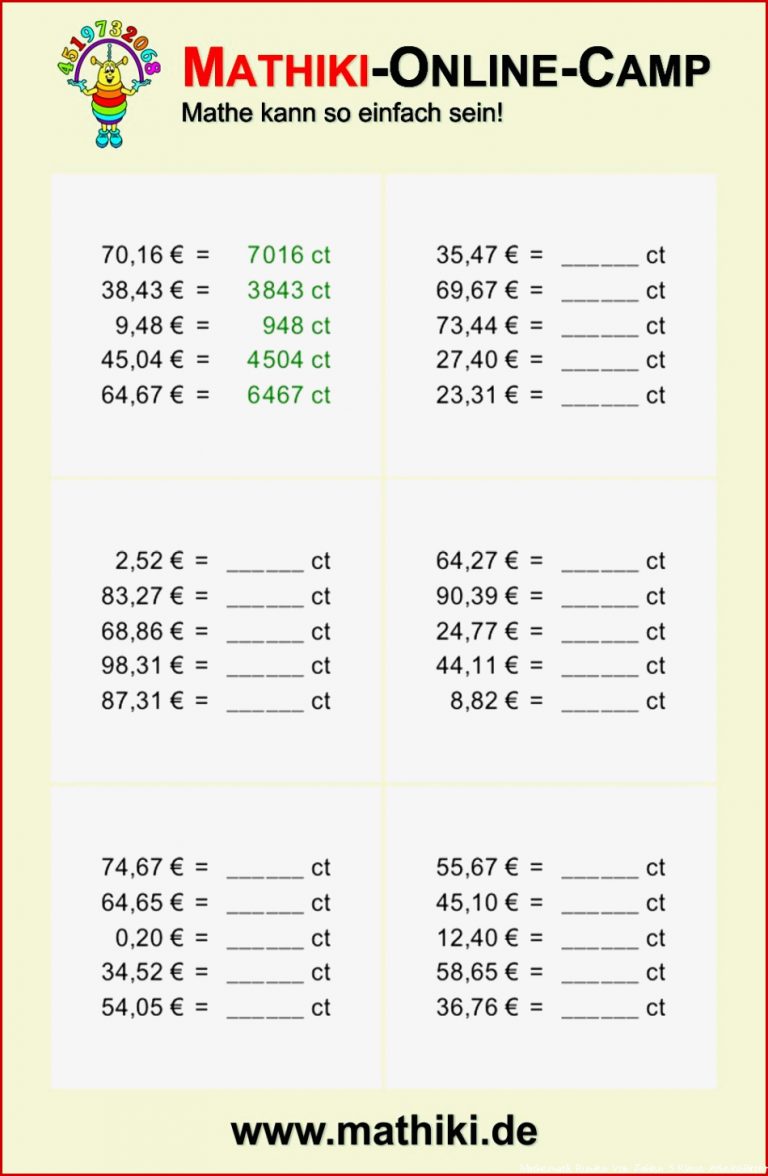 Mathematik Runden Von Zahlen 5 Klasse Arbeitsblätter