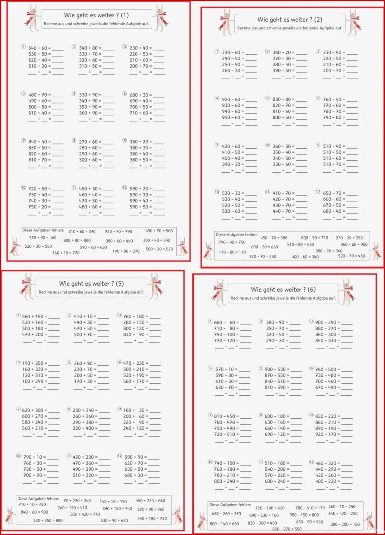 Mathemonsterchen Addition Und Subtraktion