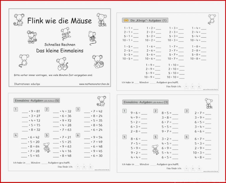 Mathemonsterchen Multiplikation Und Division