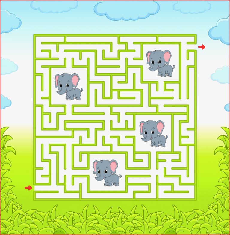 Matze Spiel für Kinder lustiges Labyrinth Arbeitsblatt