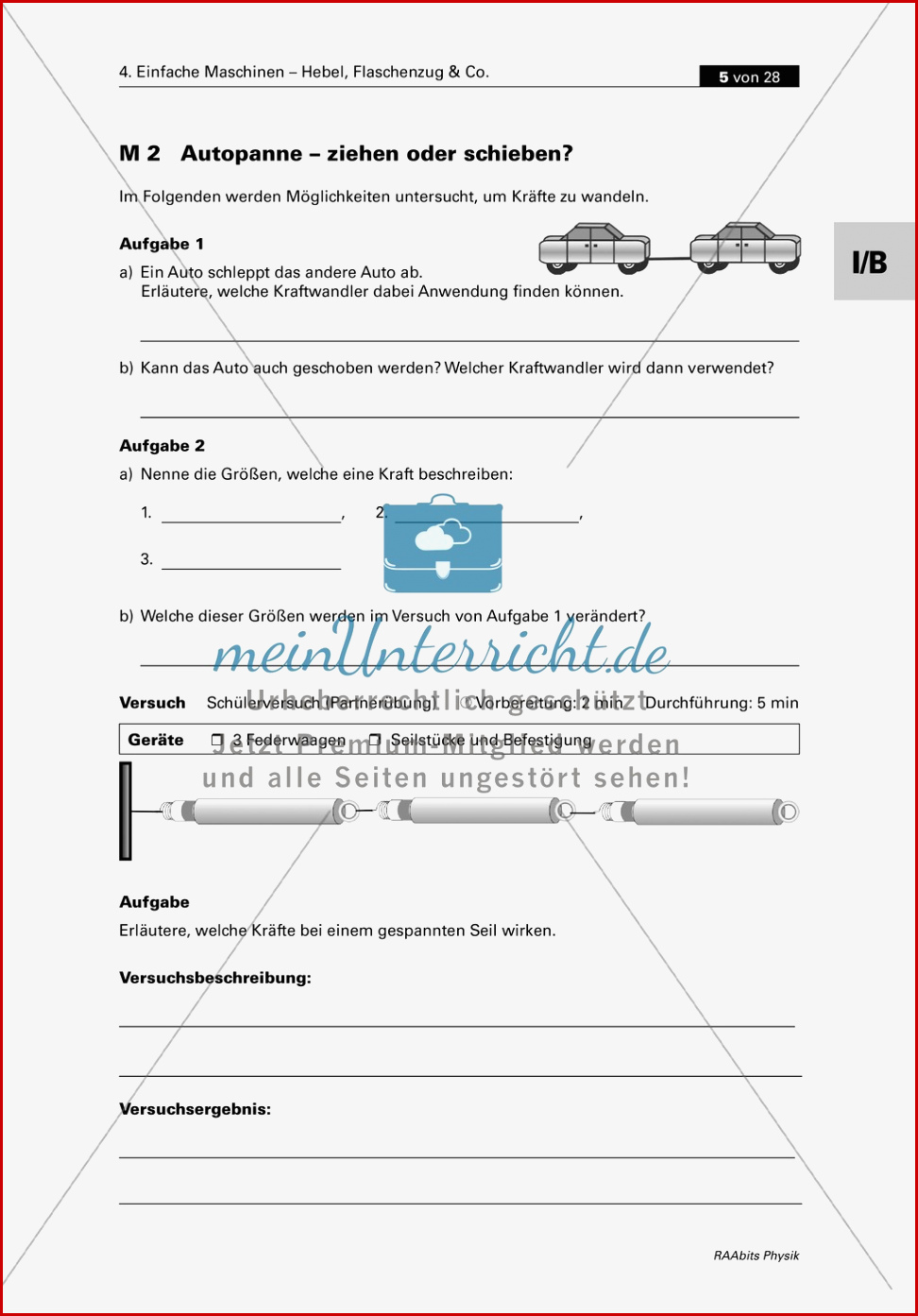 Mechanik Anwendung Von Kraftwandlern Und Hebel Im Alltag