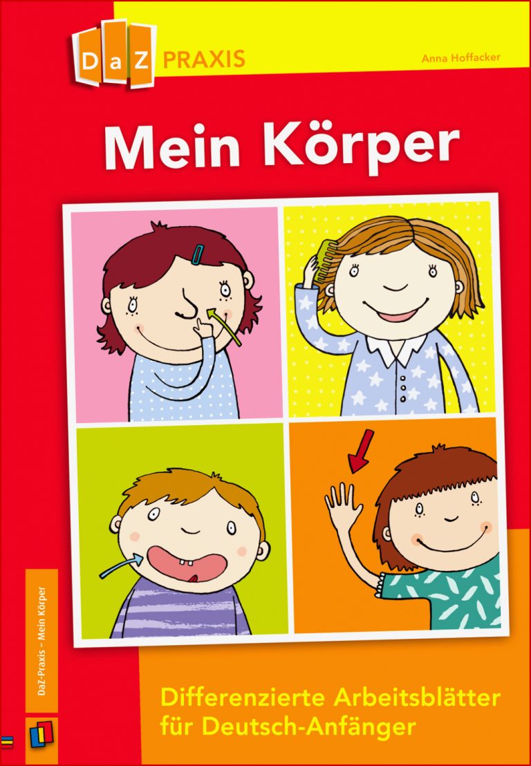 Mein Körper â differenzierte Arbeitsblätter für Deutsch-Anfänger