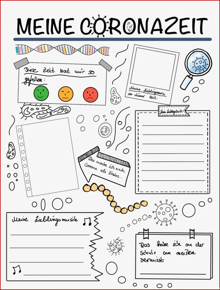 Meine Coronazeit – Unterrichtsmaterial In Den Fächern