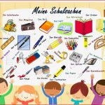 Meine Schulsachen Arbeitsblatt Kostenlose Daf Arbeitsblätter