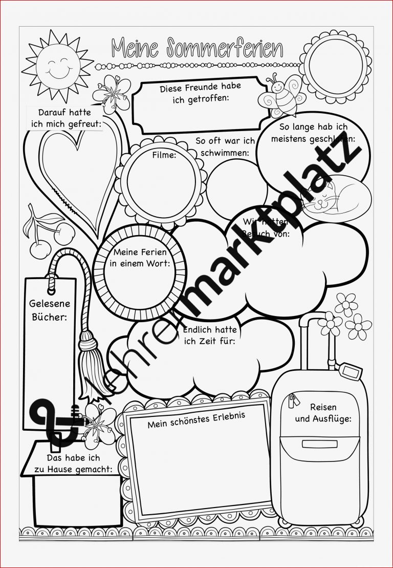 3 Tolle Meine Ferien Grundschule Arbeitsblatt Sie Jetzt Versuchen