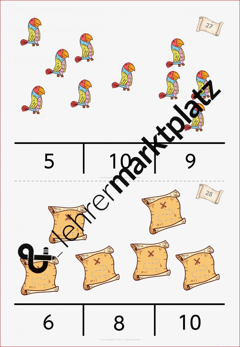 Mengen Zählen Zahlen Zr10 – Klammerkarten Menge Zahl