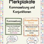 Merkplakate Kommasetzung Und Konjunktionen