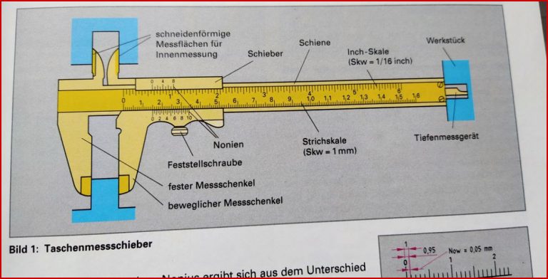 Messen mit dem Messschieber