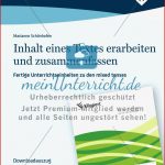 Methodentraining Erarbeitung Und Zusammenfassung Von