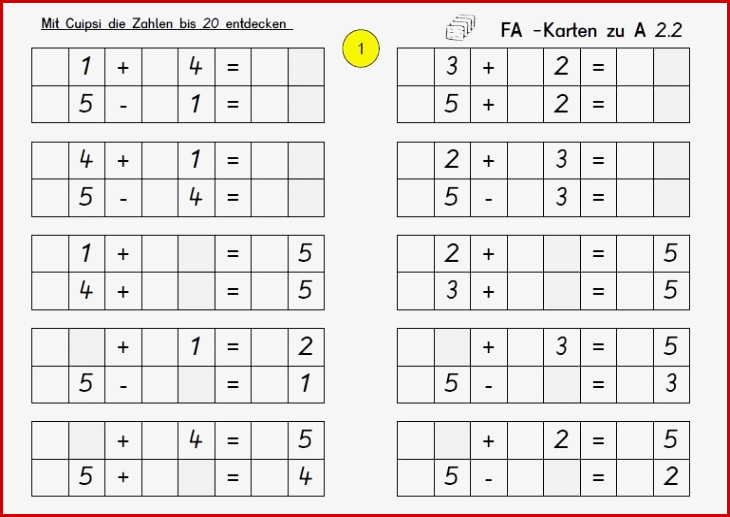 Mit Cuipsi Zahlen Bis 20 Erziehen Lernen Fördern