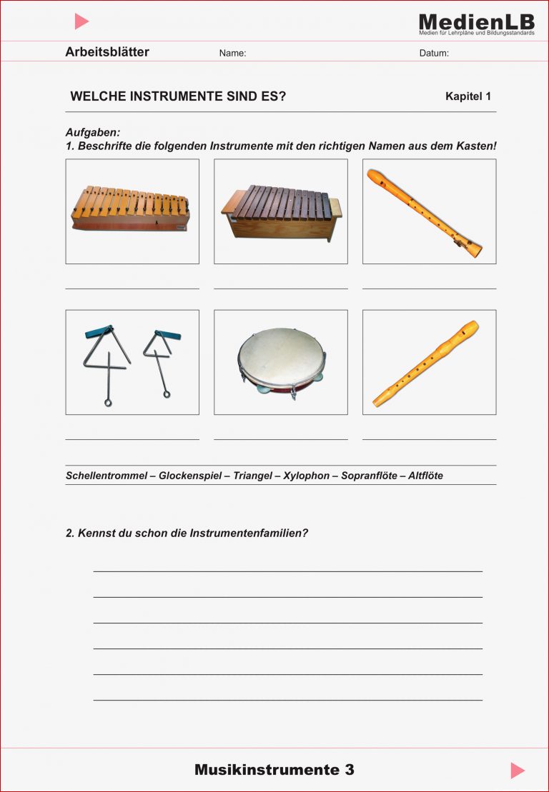 Mit ORFF Instrumenten Fabeln und Balladen vertonen