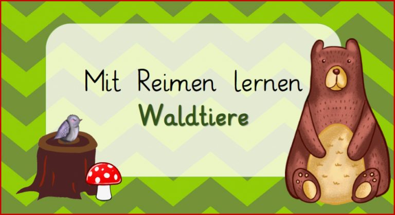 Mit Reimen lernen Waldtiere