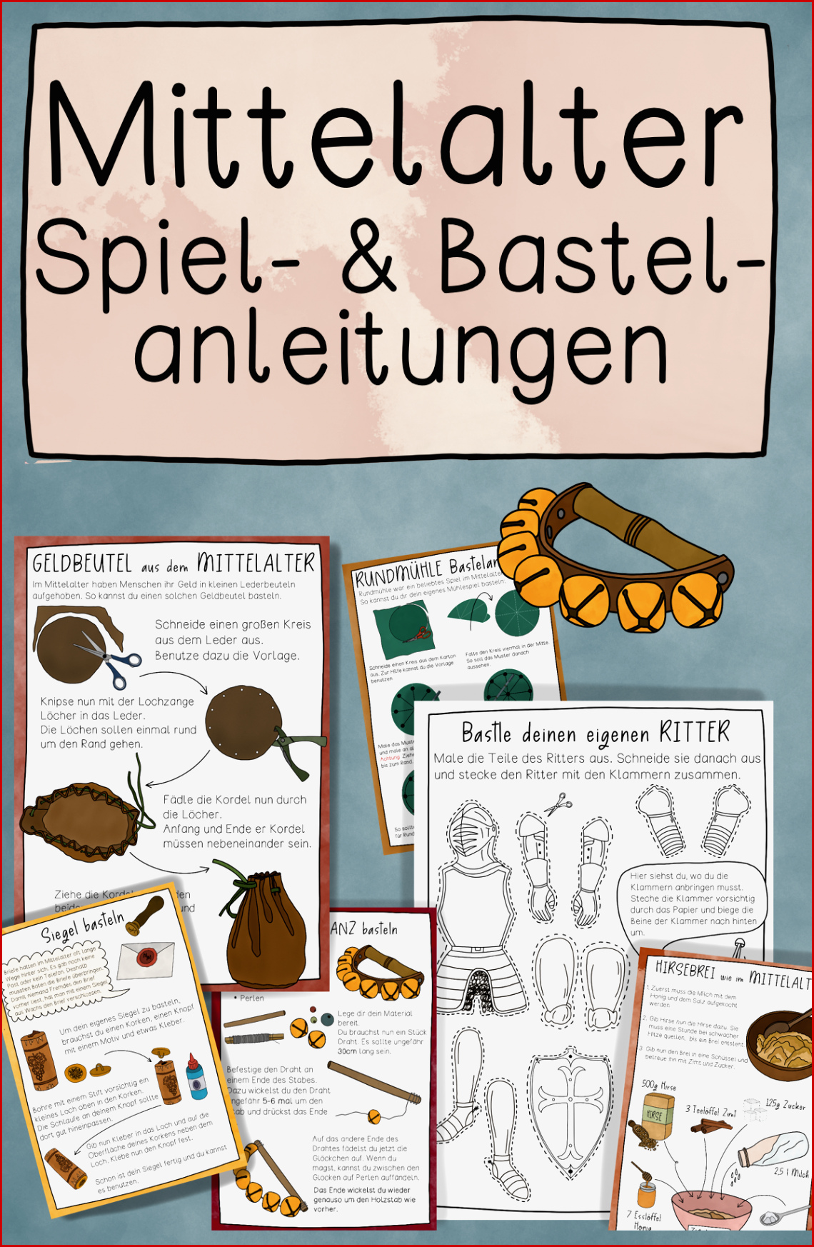 Mittelalter Spiel & Bastelanleitungen Aufgaben Spiele