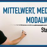 Mittelwert Median Modalwert Statistik