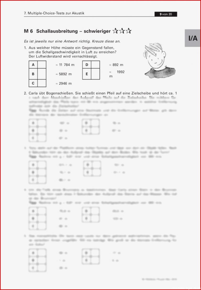 Multiple Choice Tests Zur Akustik