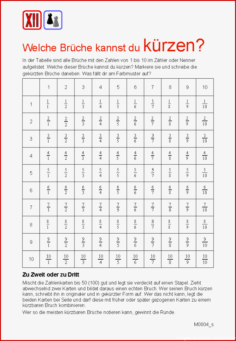 Multiplikation Arbeitsblätter