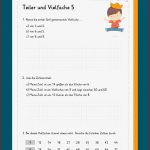 Multiplikation Das Vielfache Von 10 Und 100 Arbeitsblatt