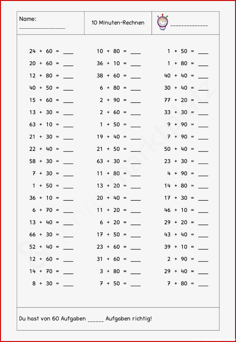 Multiplikation Das Vielfache Von 10 Und 100 Arbeitsblatt