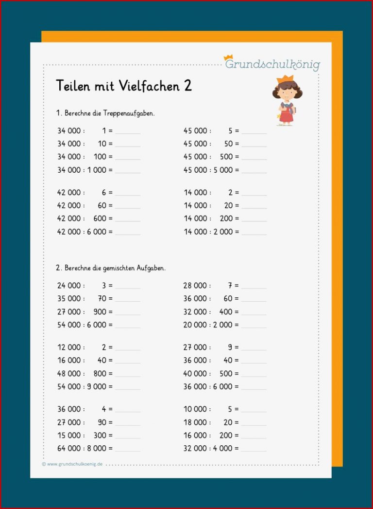 Multiplikation Das Vielfache Von 10 Und 100 Arbeitsblatt