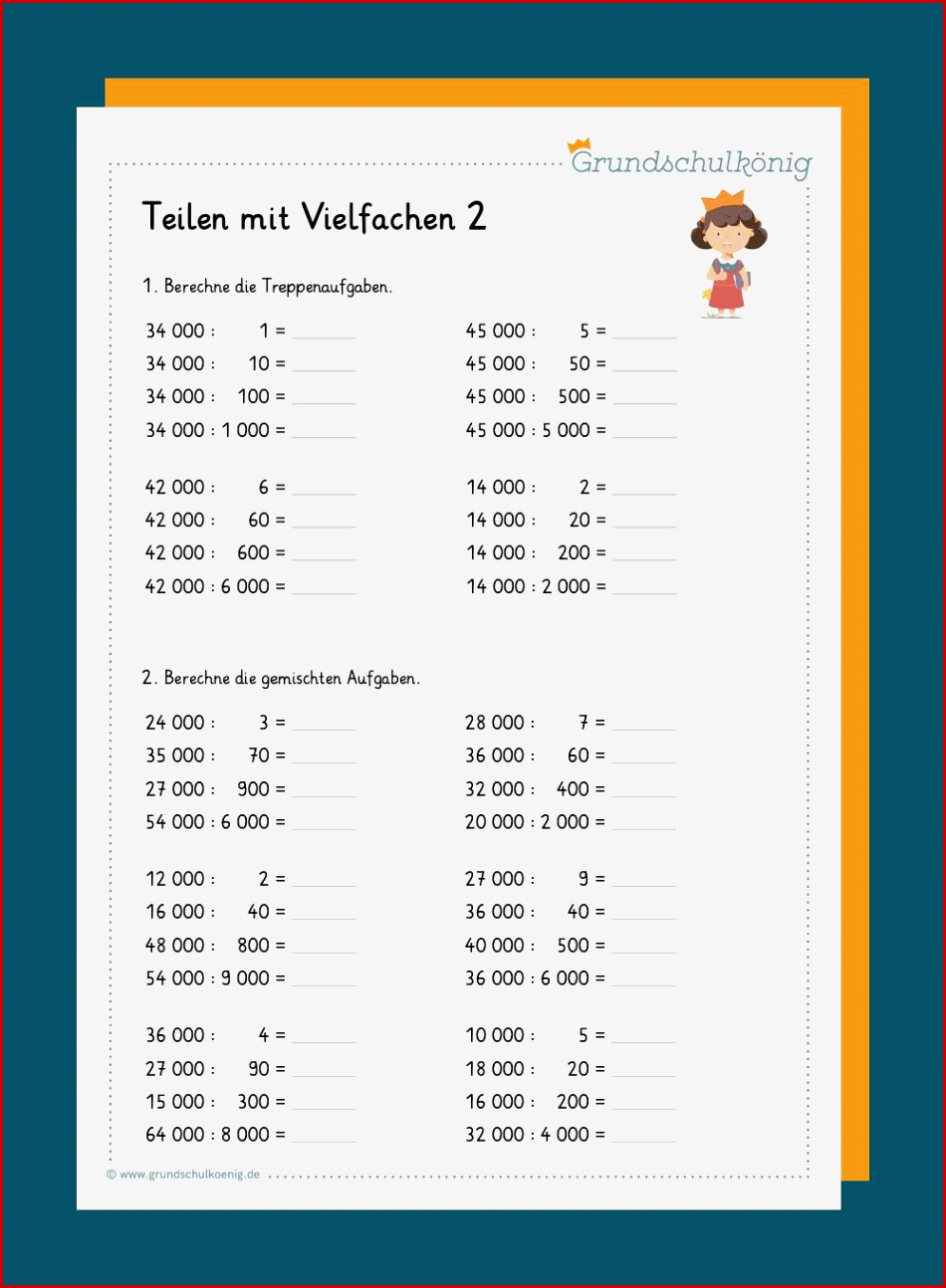 Multiplikation Das Vielfache Von 10 Und 100 Arbeitsblatt