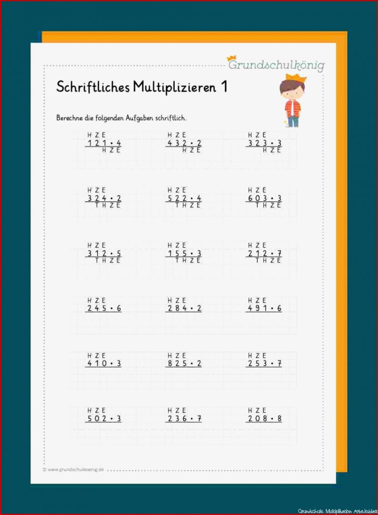 Multiplikation Das Vielfache Von 10 Und 100 Arbeitsblatt