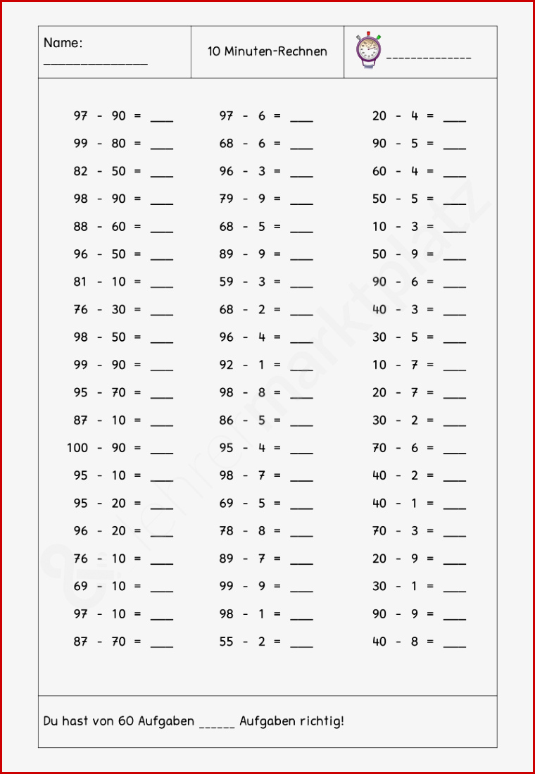 Multiplikation Das Vielfache Von 10 Und 100 Arbeitsblatt