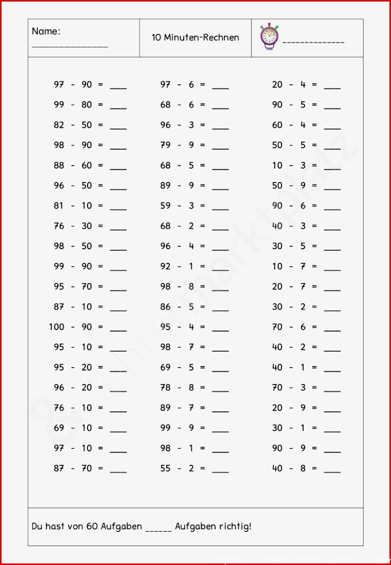 Multiplikation Das Vielfache Von 10 Und 100 Arbeitsblatt