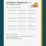 Multiplikation Mehrstelliger Zahlen Arbeitsblätter Neue