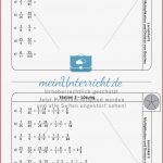 Multiplikation Von Brüchen Übungen Und Lösung