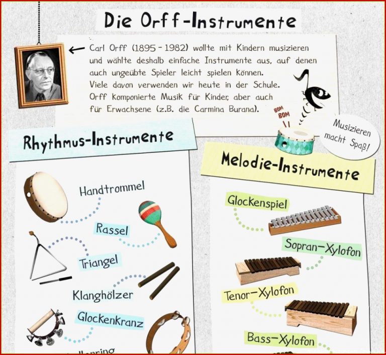 Musik 3 Klasse Arbeitsblätter Instrumente Worksheets