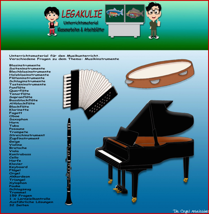 Musikinstrumente Klassenarbeit Lernzielkontrolle PDF Kostenlos als Download Musikinstrumente Klassenarbeit Lernzielkontrolle PDF