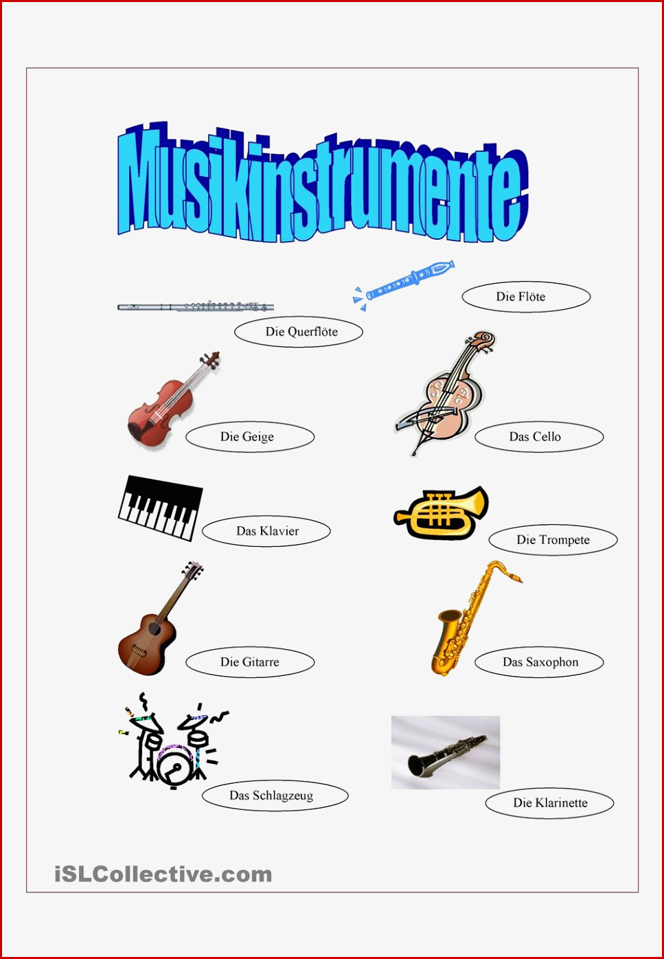 Musikinstrumente